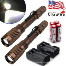 Vente en gros Rechargeable police security led flashlight